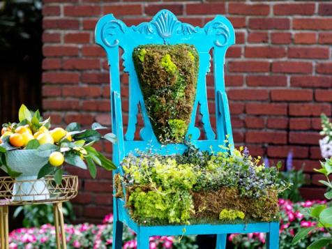 Upcycled Chair Planter
