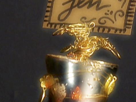 Gold Votive Placecard Holder