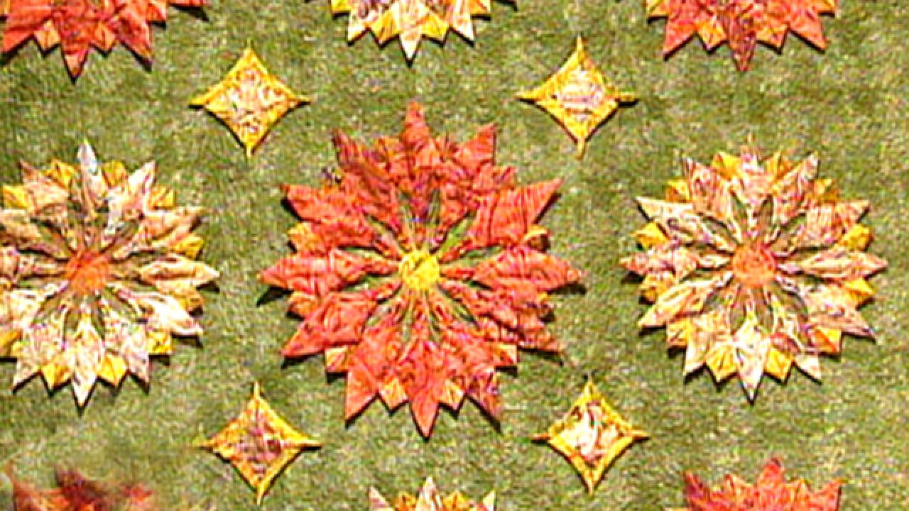 Sunflower in a Square Quilt