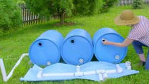 DIY Rain Barrel Watering System