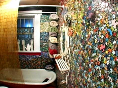 Unique Jigsaw Puzzle Bathroom