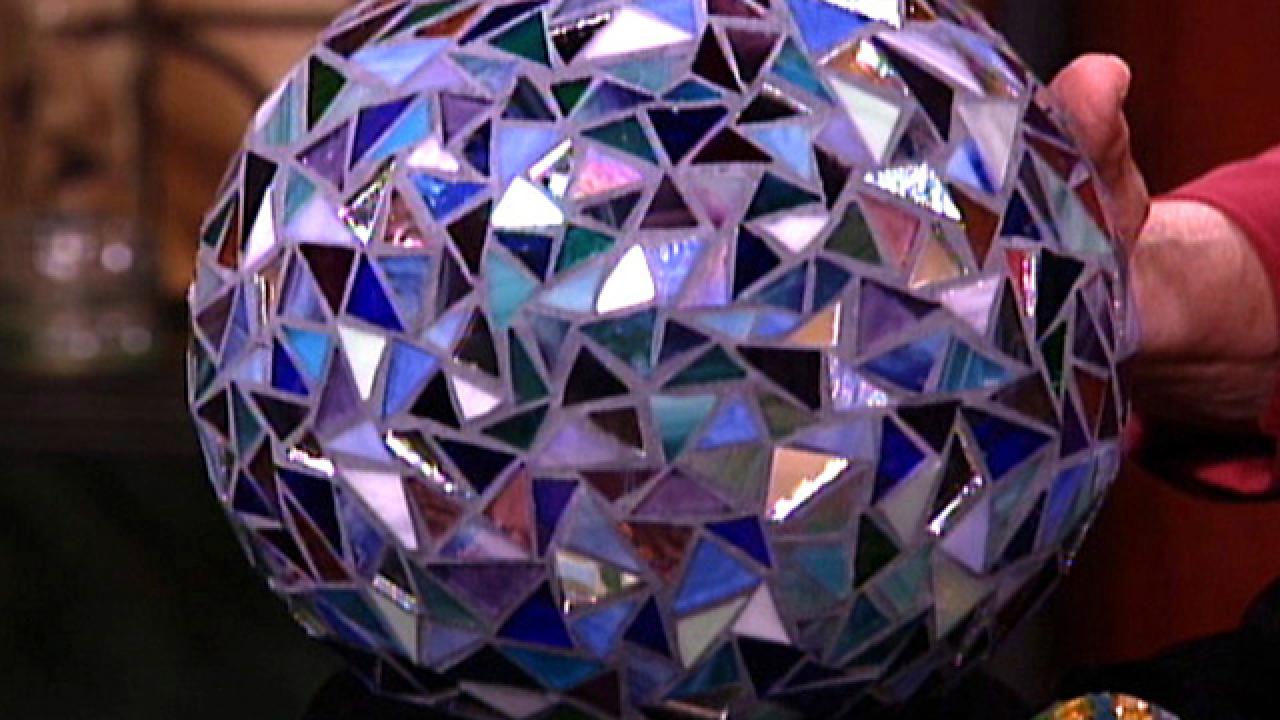 DIY Mosaic Tile Garden Sphere for Decoration