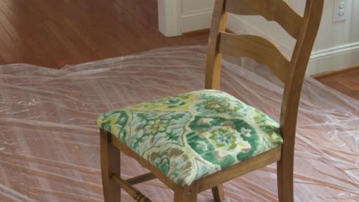 how to recover a dining room chair seat