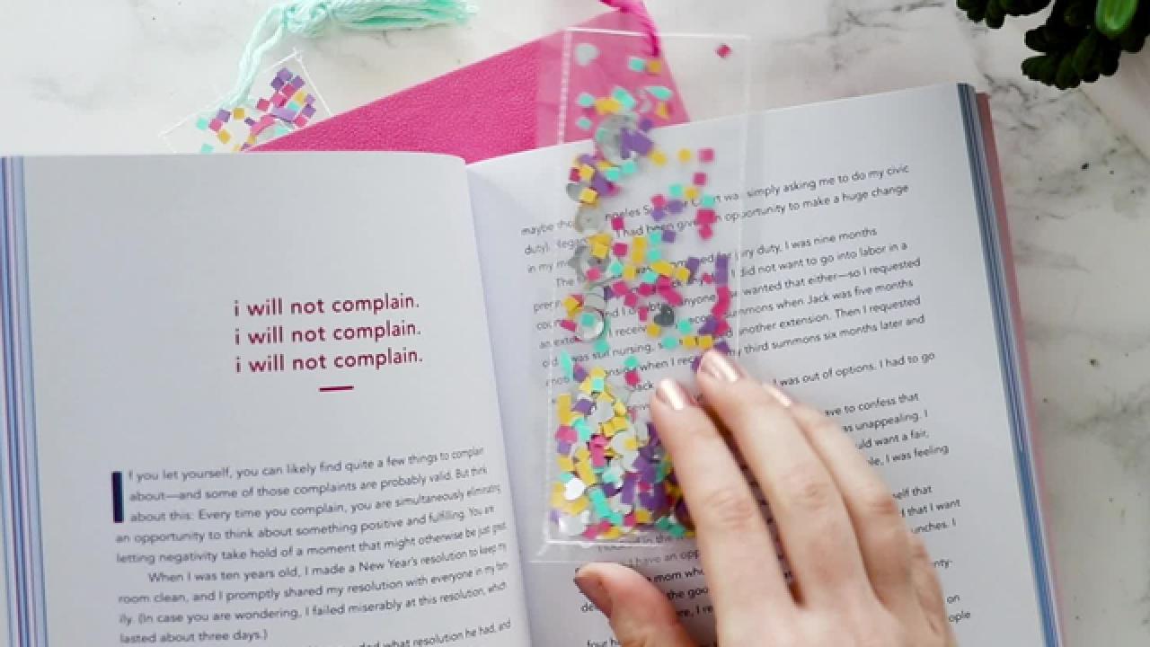 DIY Confetti Bookmarks