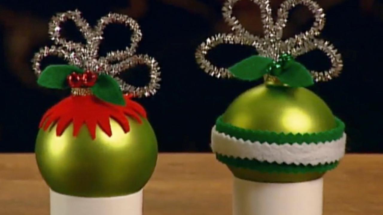 Felt-Topped Ornaments