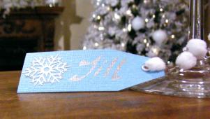 Holiday Wine Glass Tag