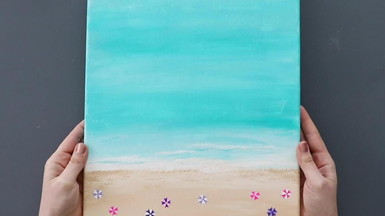 DIY Overhead Beach Painting