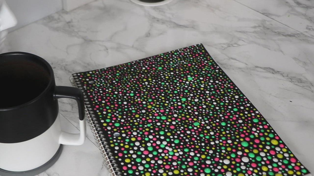 DIY Textured Notebook Cover