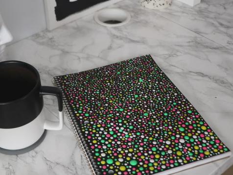 DIY Textured Notebook Cover