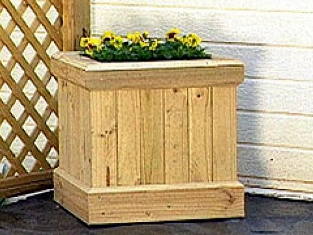 How to Make a DIY Wooden Planter Box Video | HGTV
