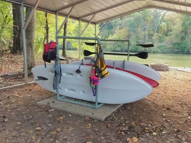 DIY Kayak and SUP Rack Video | HGTV