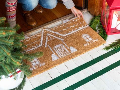DIY Gingerbread Doormat