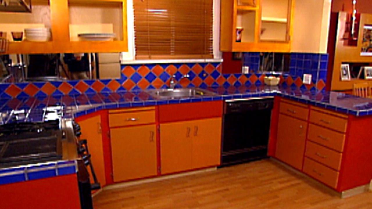 Colorful Kitchen Redo