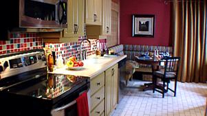 Boldly Colored Kitchen