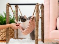 How to Craft a Cute + Cozy DIY Cat Hammock