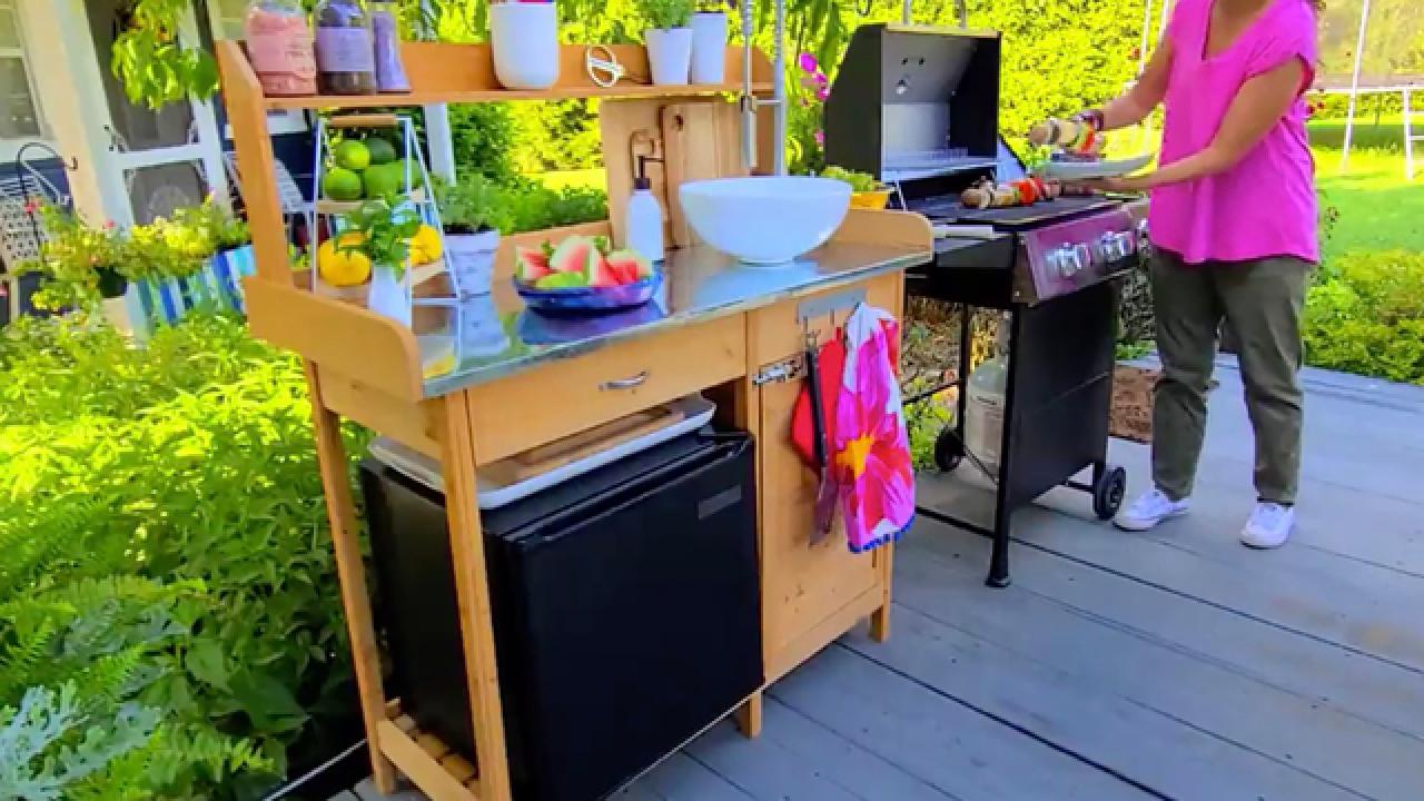 Potting Bench Outdoor Kitchen