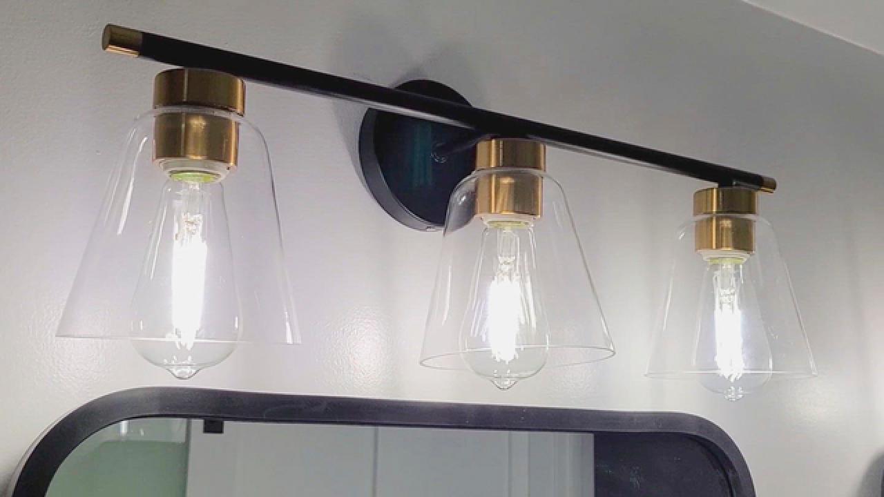 DIY Bathroom Light Upgrade
