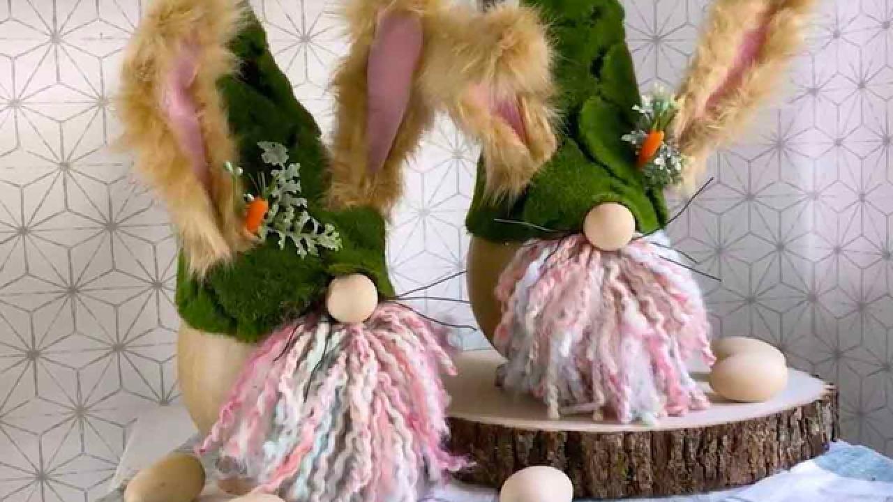 DIY Easter Egg Bunny Gnomes