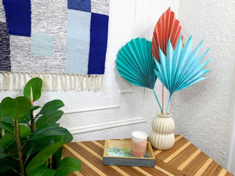 DIY Paper Palm Leaves